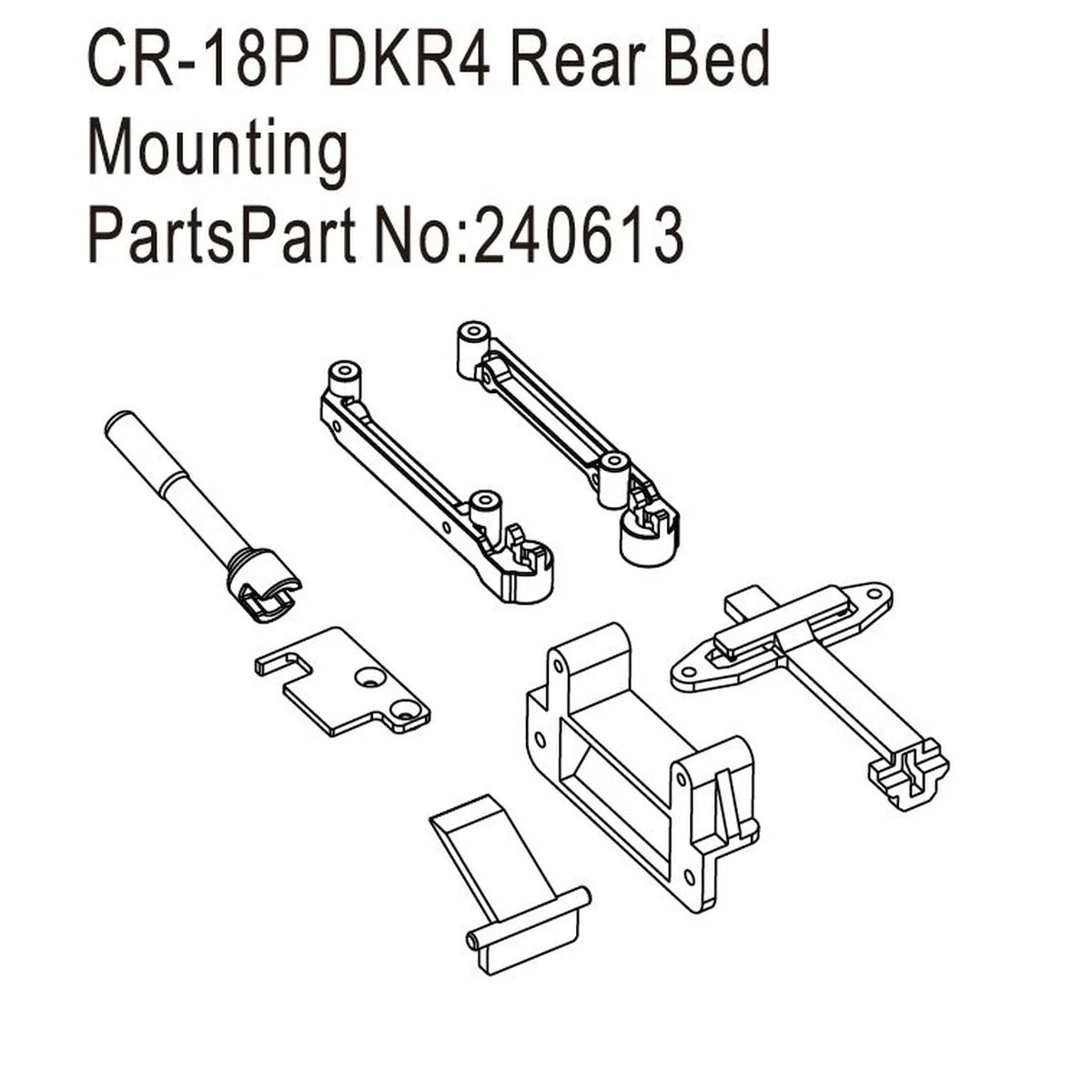 Hobby Plus Ladeflächen-Halterungen für DKR-4 Fortis HBP240613