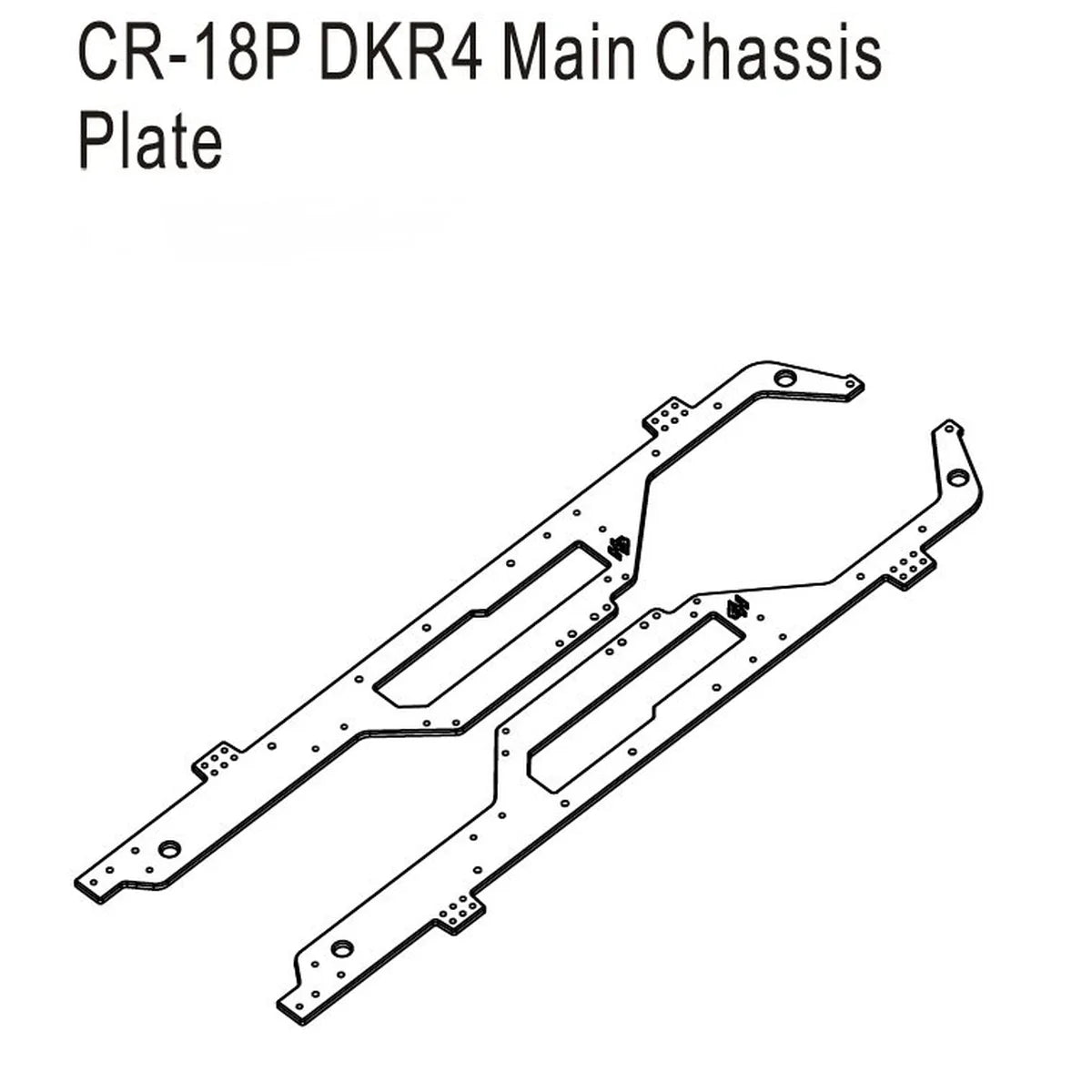 Hobby Plus Hauptchassisplatte für DKR-4 Fortis HBP240625