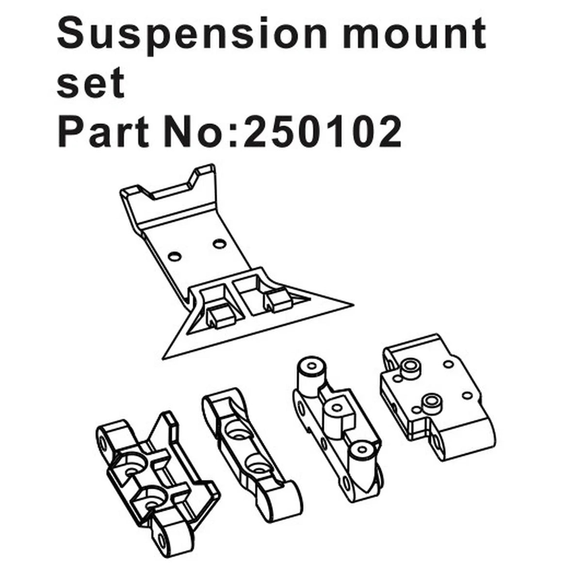 Hobby Plus HobbyPlus Aufhängungshalterungs-Set für Speck-B HBP250102