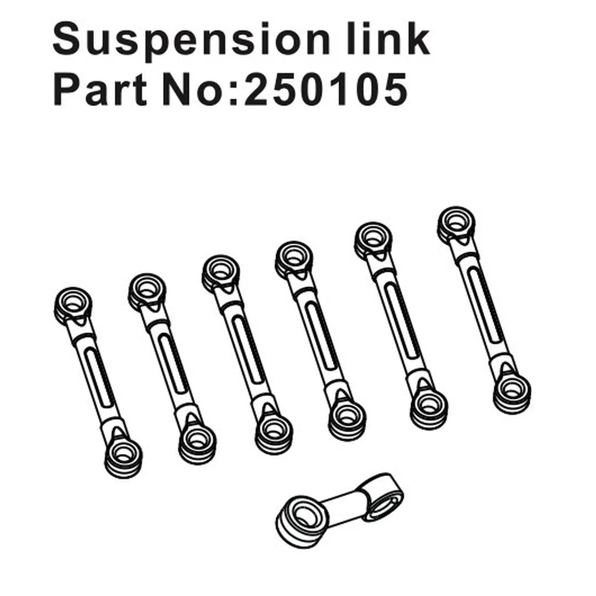 Hobby Plus HobbyPlus Aufhängungslenker-Set für Speck-B HBP250105