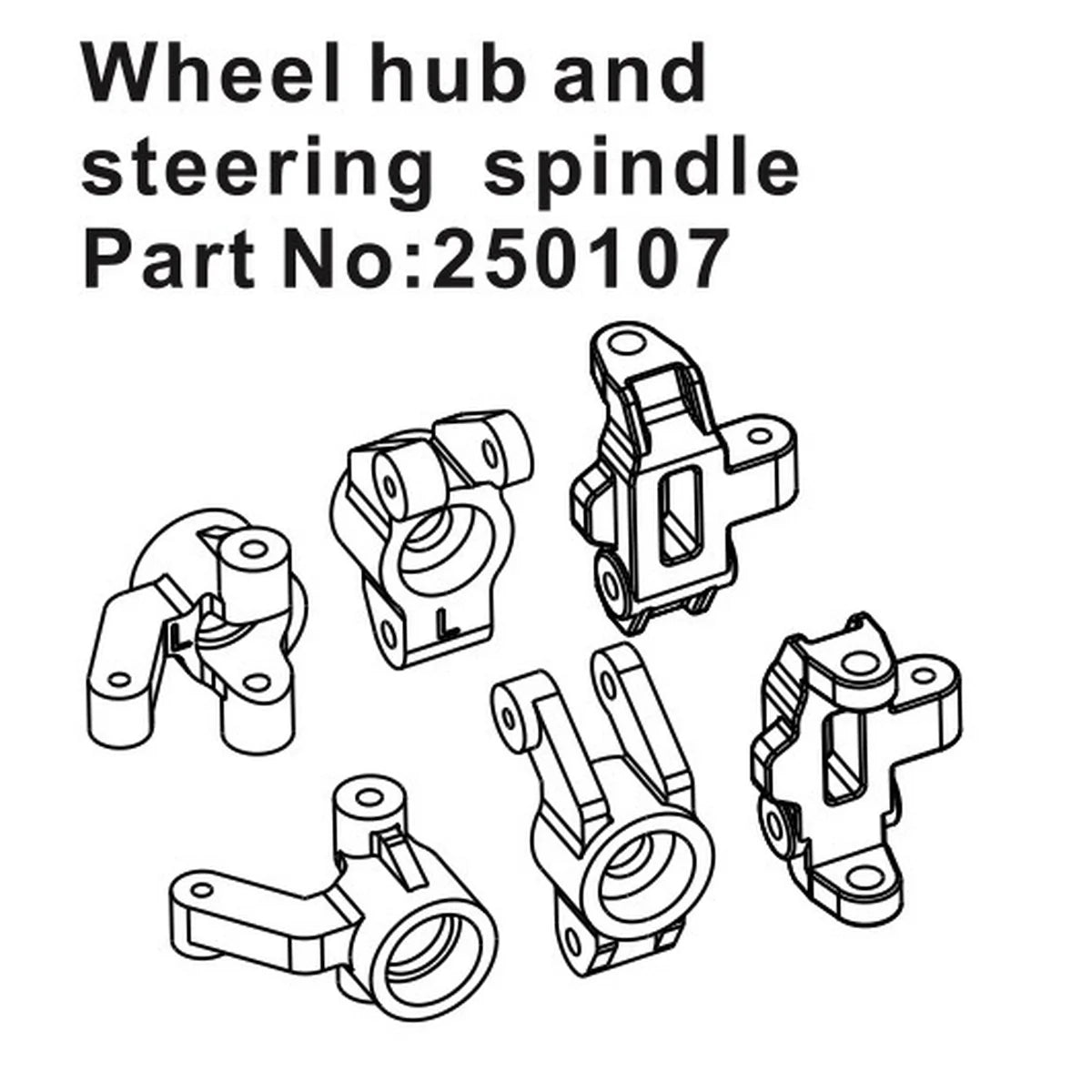 Hobby Plus HobbyPlus Radnaben & Achsschenkel-Set für Speck-B HBP250107