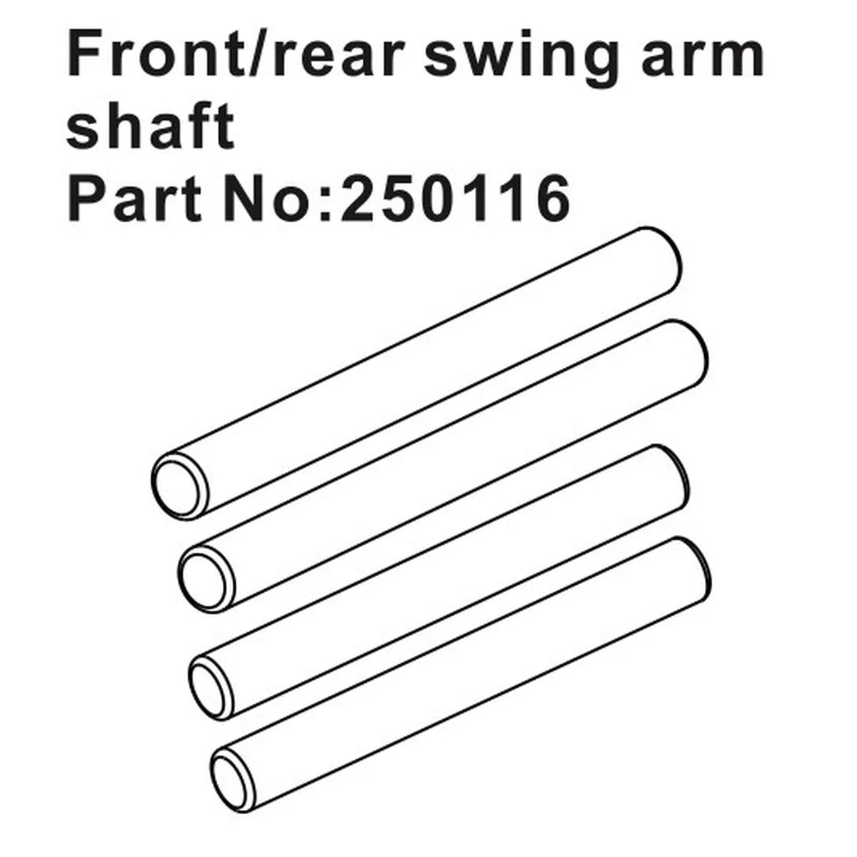 Hobby Plus HobbyPlus Querlenkerstifte vorne/hinten für Speck-B HBP250116
