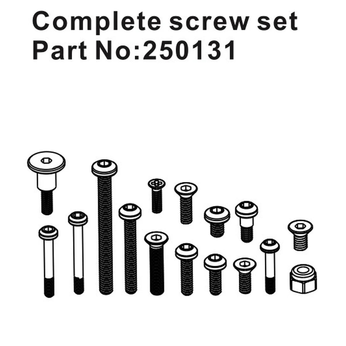 Hobby Plus HobbyPlus Schrauben-Set komplett für Speck-B HBP250131