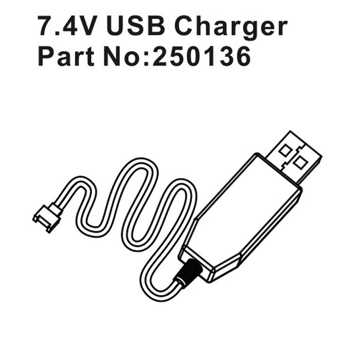 Hobby Plus HobbyPlus 7,4V USB-Ladegerät für Speck-B HBP250136