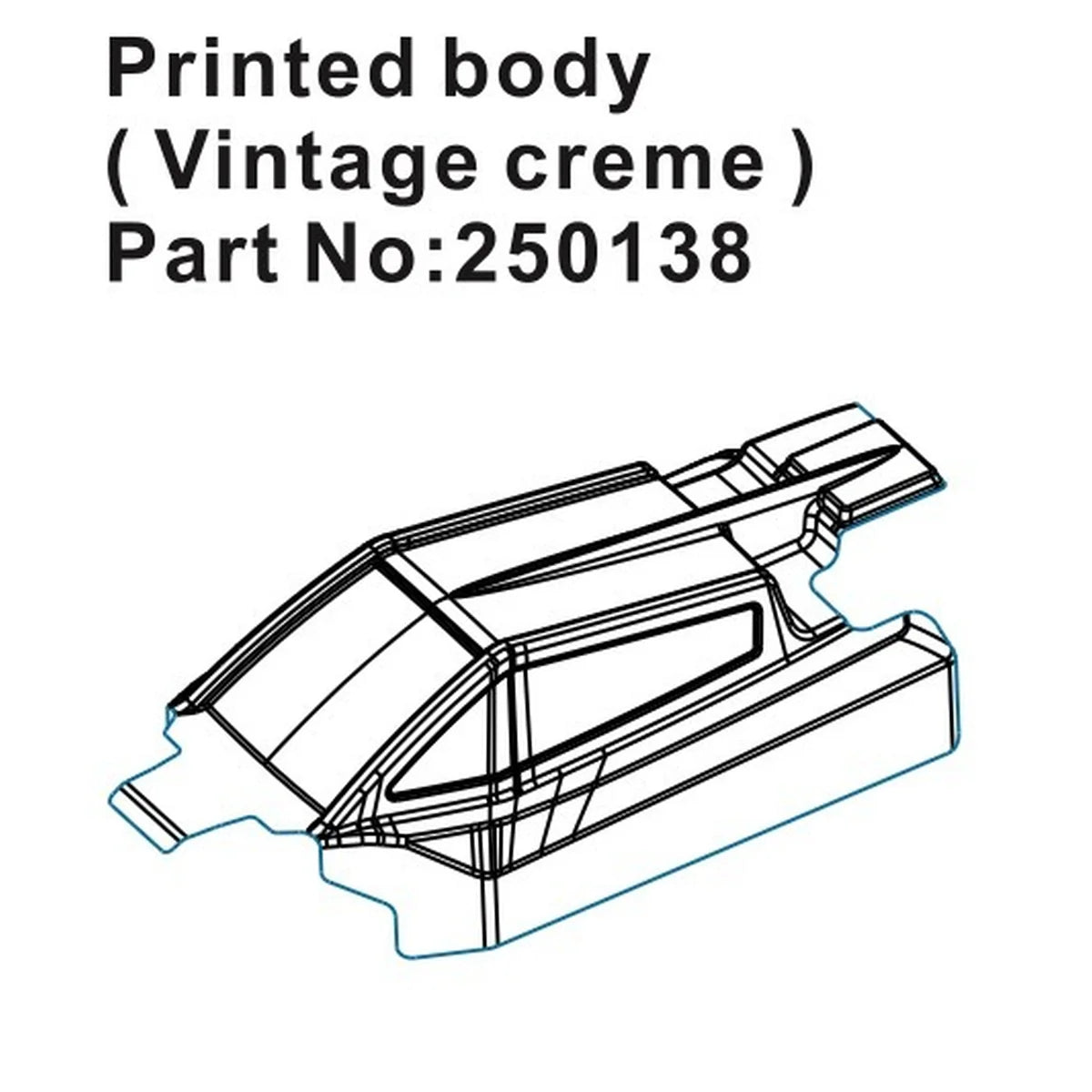 Hobby Plus HobbyPlus Speck-B bedruckte Lexan Karosserie - vintage creme HBP250138