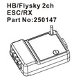 Hobby Plus Flysky 2-Kanal Regler/Empfänger für Speck-B/SCT/T HBP250147