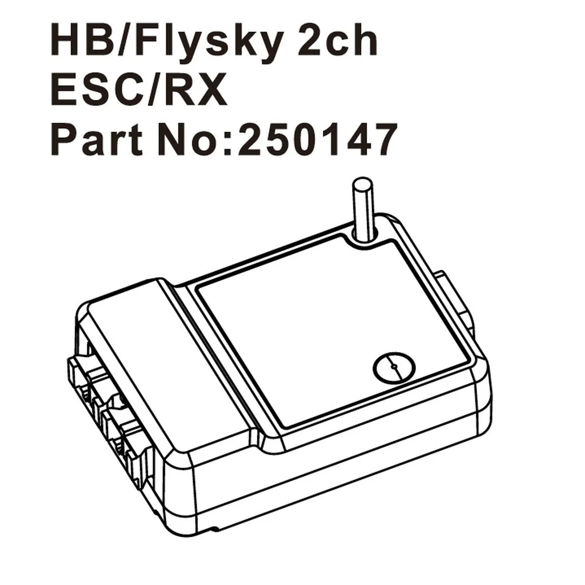 Hobby Plus Flysky 2-Kanal Regler/Empfänger für Speck-B/SCT/T HBP250147