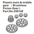 Hobby Plus Haupt- und Mittelzahnrad Kunststoff Brushless für Speck-B/SCT/T HBP250148