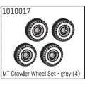 Hobby Plus HobbyPlus MT Crawler Räderset - grau (4) für 1:24 Crawler HBP604002