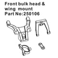 Hobby Plus HobbyPlus Bulkhead & Spoilerhalter-Set vorne HBP250106 Zubehör