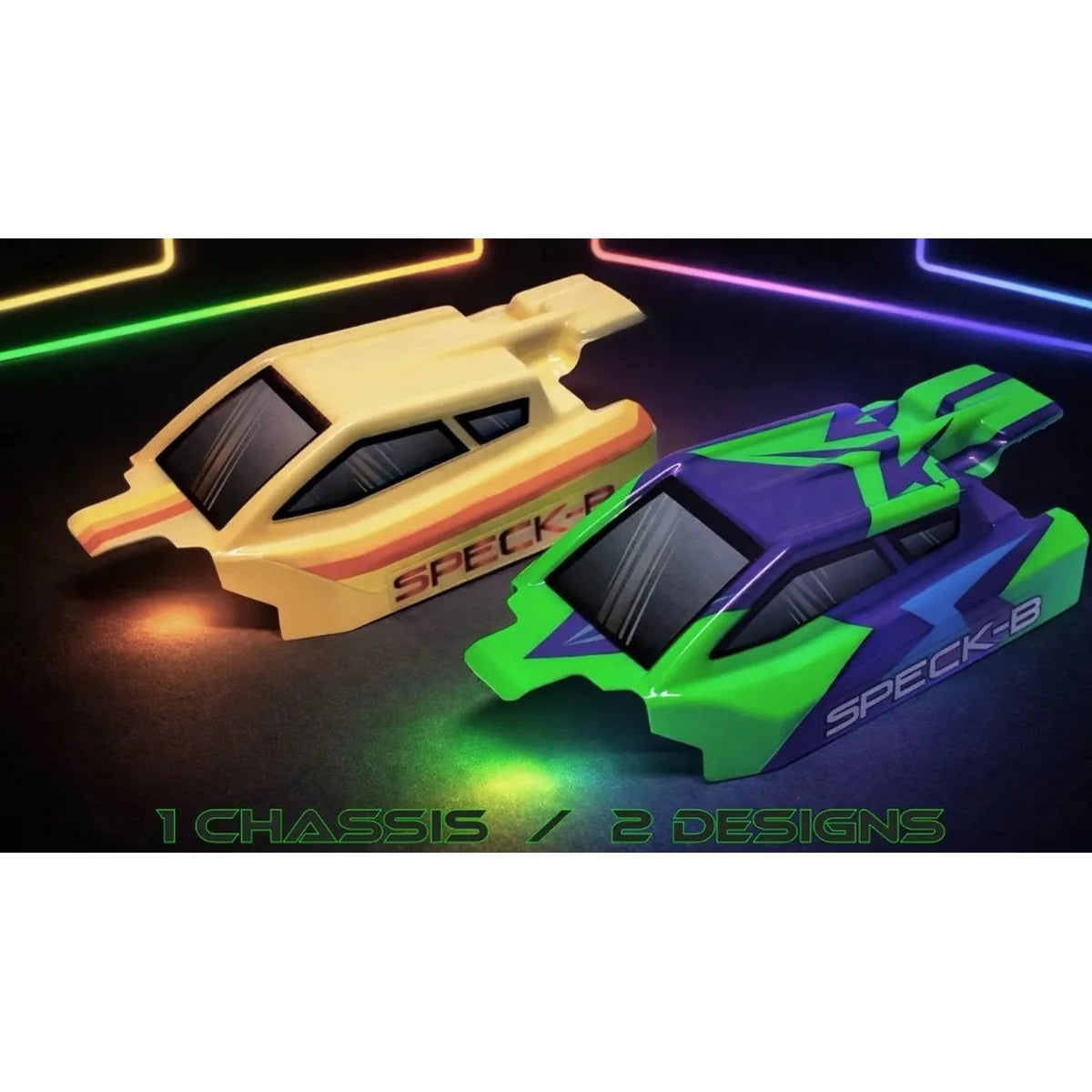 Hobby Plus HobbyPlus Speck-B Buggy 2WD grün & Creme Limited Edition HBP2410250-C1-Set im Maßstab 1:24 Buggy RTR – Draufsicht