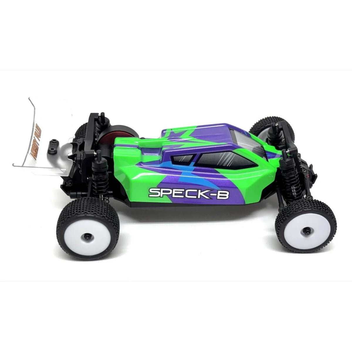 Hobby Plus HobbyPlus Speck-B Buggy 2WD grün & Creme Limited Edition HBP2410250-C1-Set im Maßstab 1:24 Buggy RTR – Seitenansicht