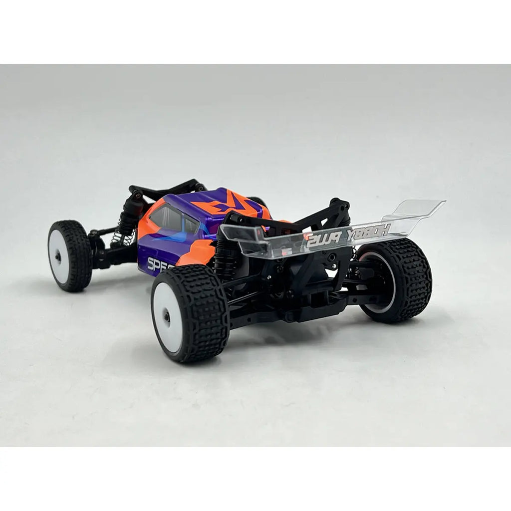 Hobby Plus Speck-B RC Buggy 1:24 2WD RTR Orange HBP2410250-C2 – Schrägansicht hinten