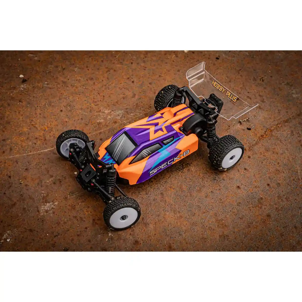 Hobby Plus Speck-B RC Buggy 1:24 2WD RTR Orange HBP2410250-C2 – Actionbild im Freien