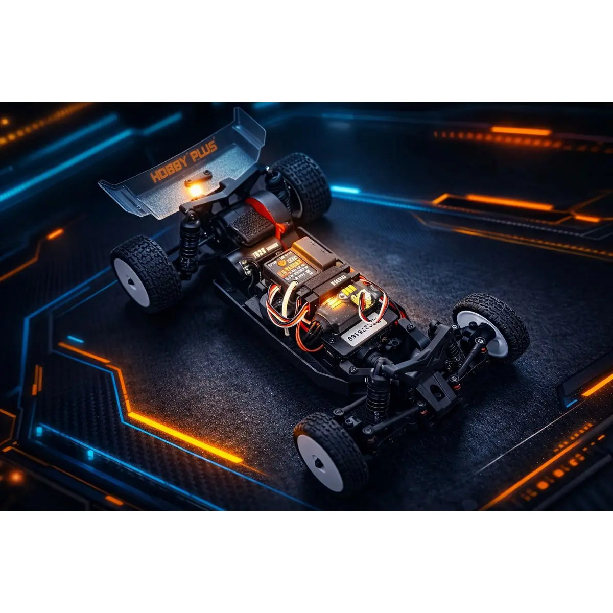 Hobby Plus Speck-B brushless Buggy 1:24 2WD RTR Pink HBP2410260-MAG – Chassis mit Brushless-Antrieb