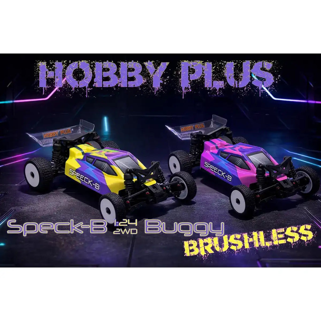 Hobby Plus Speck-B brushless Buggy 1:24 2WD RTR Pink HBP2410260-MAG – beide Farben