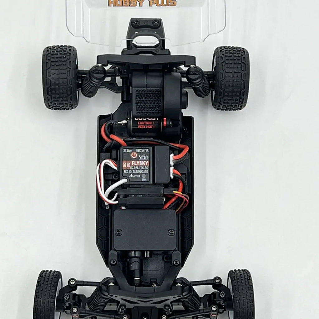 Hobby Plus Speck-B RC Buggy 1:24 2WD RTR Beige HBP2410250-C1 – Chassis-Aufbau
