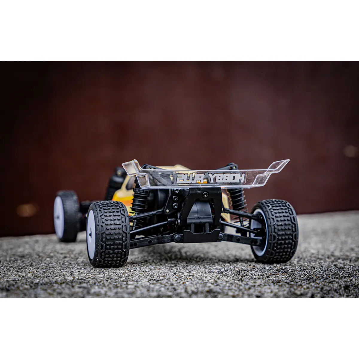 Hobby Plus Speck-B RC Buggy 1:24 2WD RTR Beige HBP2410250-C1 – Heckansicht
