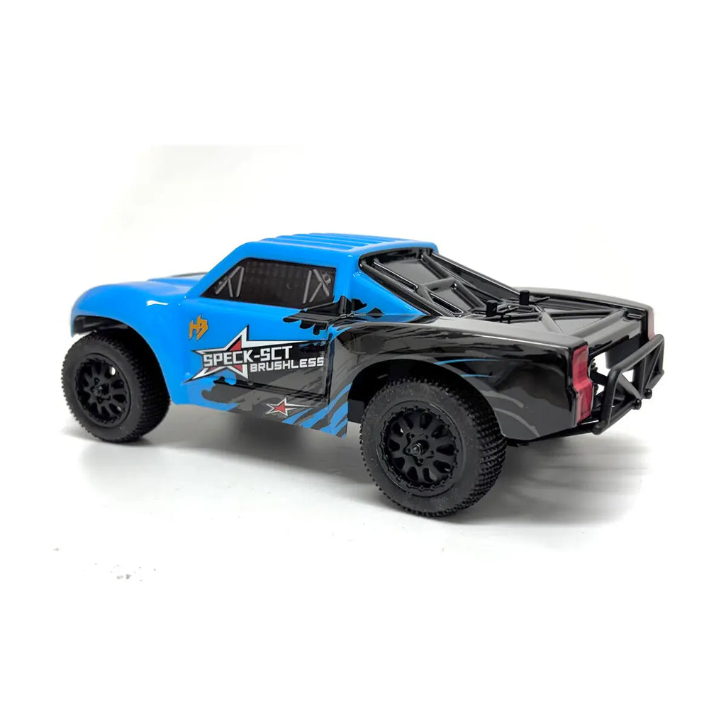Hobby Plus Speck-SCT brushless Short Course Truck 1:24 2WD RTR Blau HBP2410280-BL – Seitenansicht