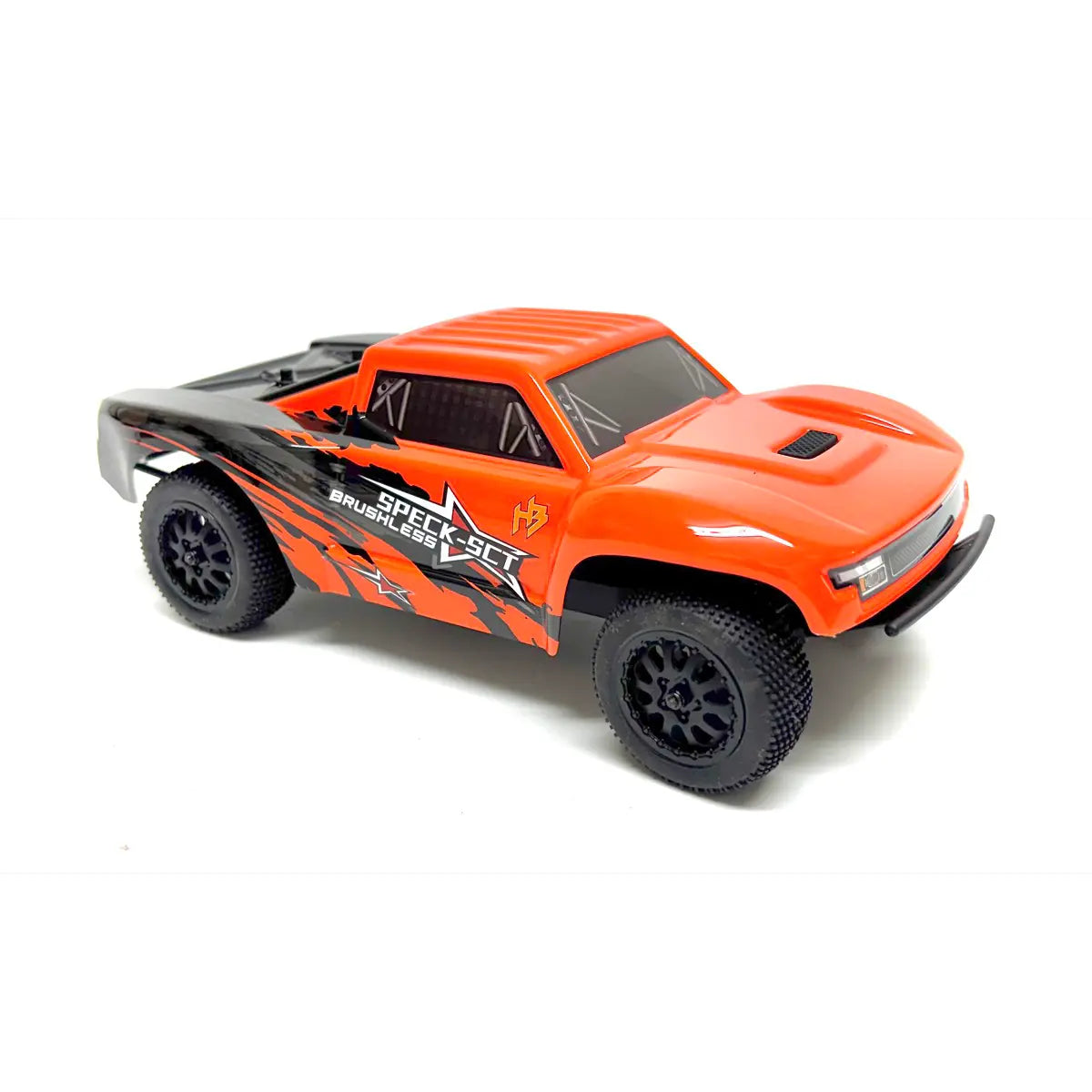 Hobby Plus Speck-SCT brushless Short Course Truck 1:24 2WD RTR Orange HBP2410280-OR – Schrägansicht vorne