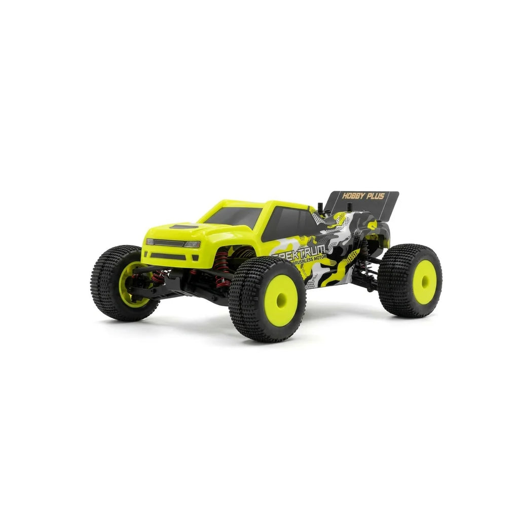 Hobby Plus Speck-T brushless Stadium Truck 2WD Gelb HBP2410310-YW im Maßstab 1:24 Truggy RTR – Seitenansicht
