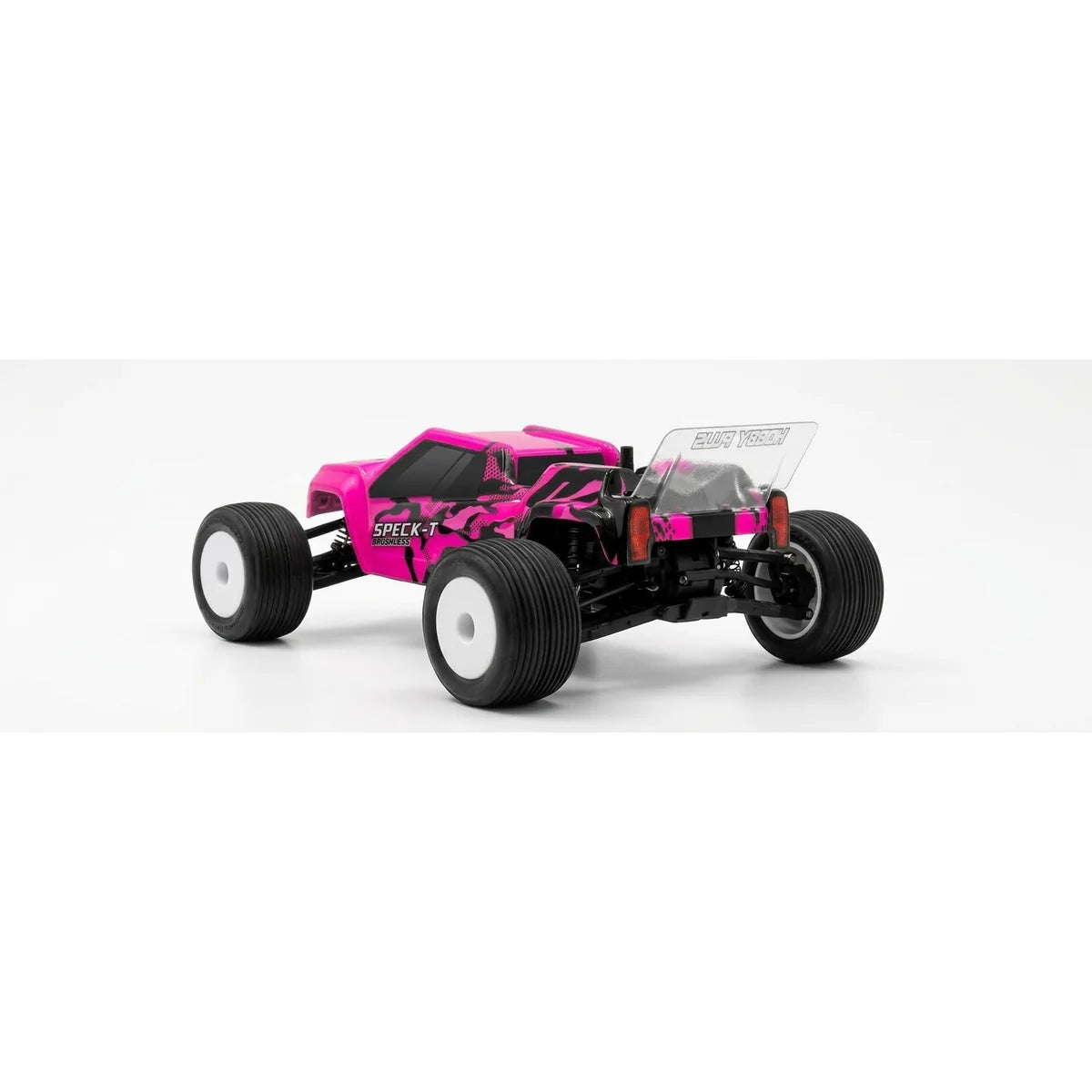 Hobby Plus Speck-T brushless Stadium Truck 2WD Pink HBP2410310-MAG im Maßstab 1:24 Truggy RTR – Seitenansicht