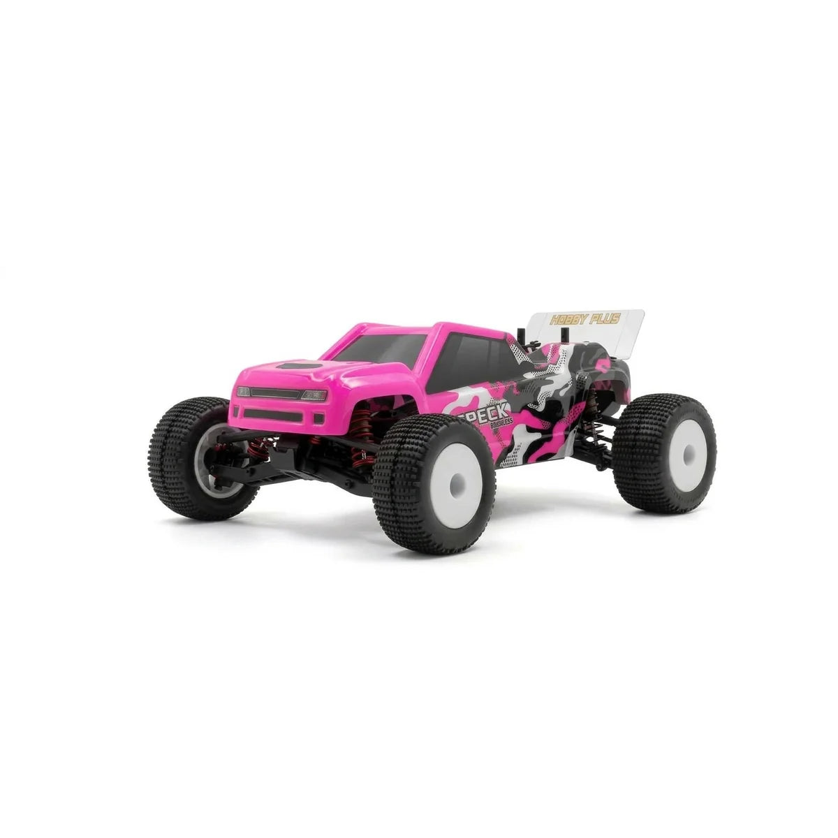 Hobby Plus Speck-T brushless Stadium Truck 2WD Pink HBP2410310-MAG im Maßstab 1:24 Truggy RTR – Seitenansicht
