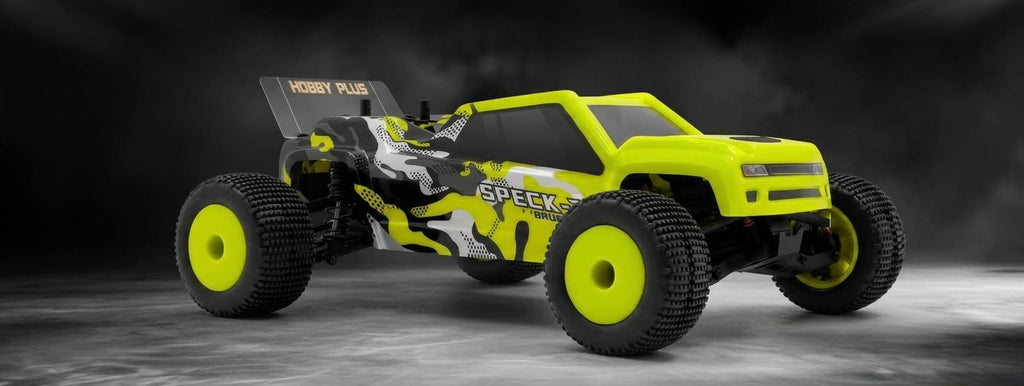 Hobby Plus Speck-T brushless Stadium Truck 1:24 2WD RTR Gelb HBP2410310-YW – Studioaufnahme