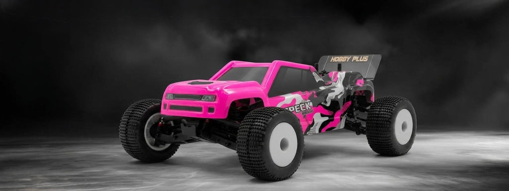 Hobby Plus Speck-T brushless Stadium Truck 1:24 2WD RTR Pink HBP2410310-MAG – Studioaufnahme