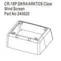 Hobby Plus Windschutzscheibe klar für DKR-4 Fortis und Arktos HBP240620 Zubehör im Maßstab 1:18 Crawler und Truck – Detailansicht