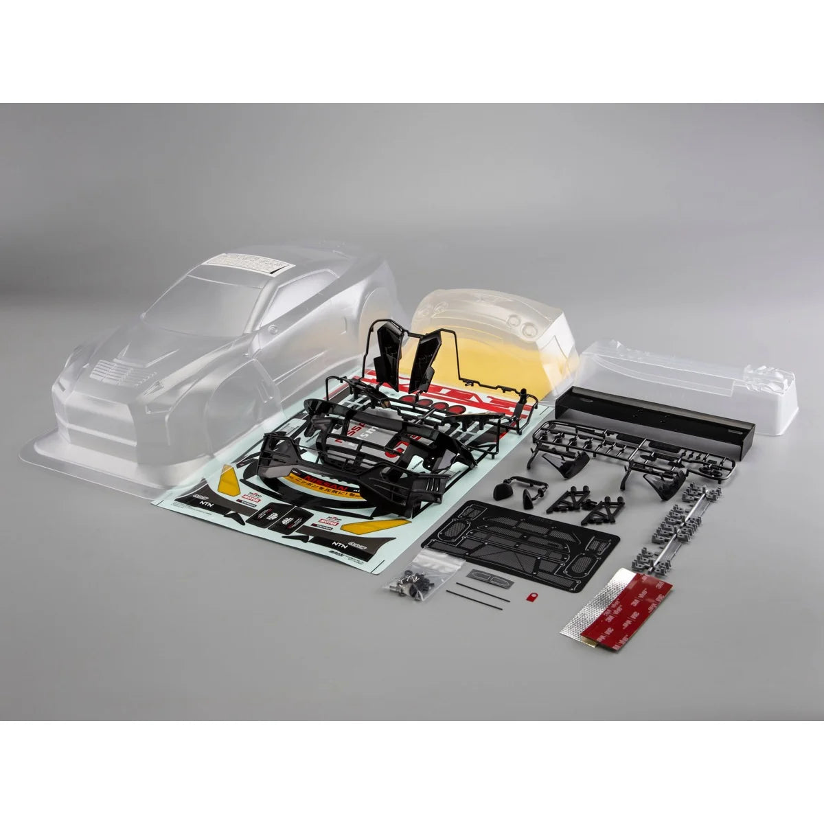 Killerbody B-MAX NDDP GT-R (NISSAN NISMO GT3) Karosserie unlackiert KB48758 im Maßstab 1:10 Touring Car & Onroad