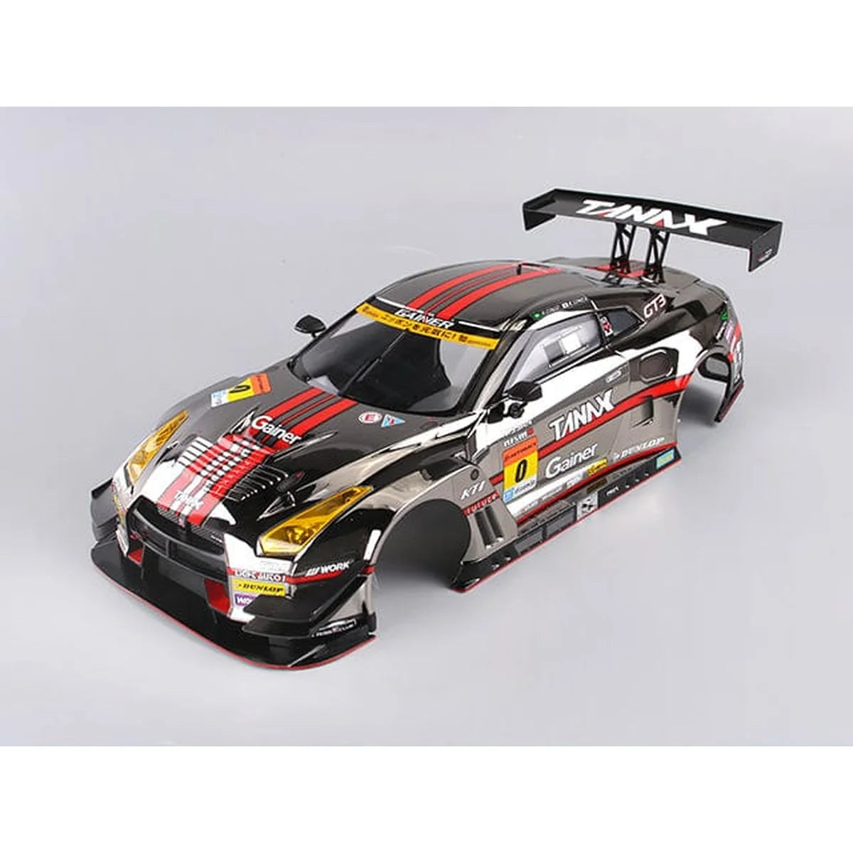 Killerbody Gainer Tanax GT-R Nisimo R35 Karosserie lackiert KB48663 im Maßstab 1:10 Touring Car & Onroad – Draufsicht