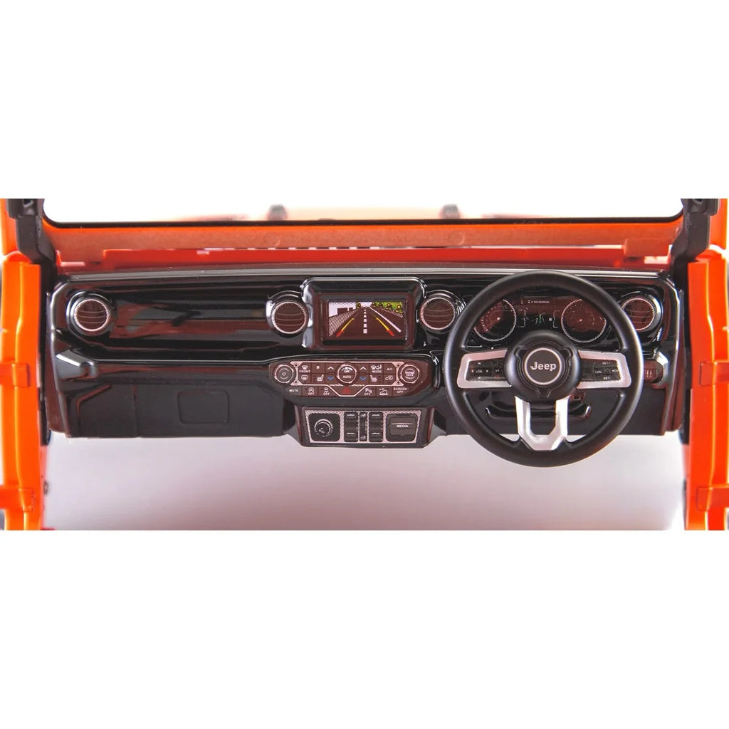 Killerbody Jeep Gladiator Hardbody-Karosserie - Orange KB48844 im Maßstab 1:10 Crawler – Innenraum
