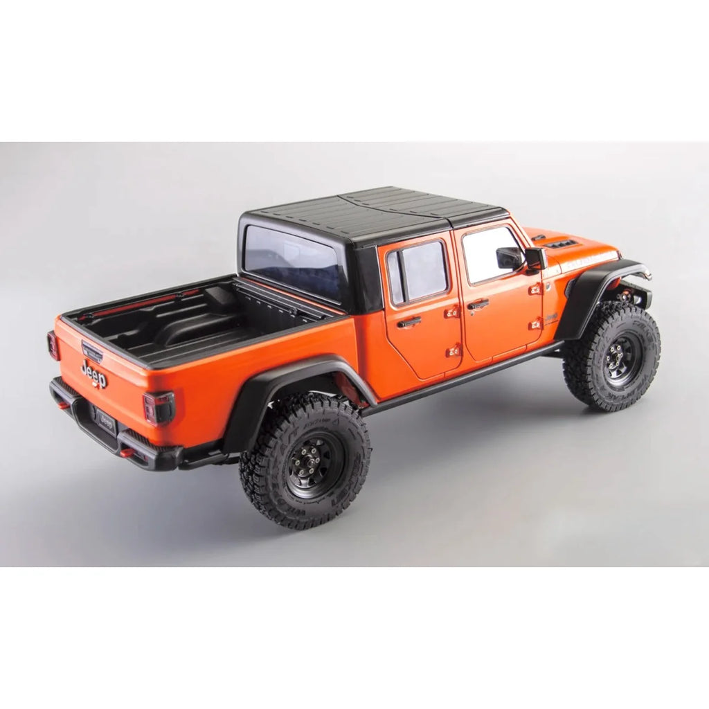 Killerbody Jeep Gladiator Hardbody-Karosserie - Orange KB48844 im Maßstab 1:10 Crawler – Seitenansicht
