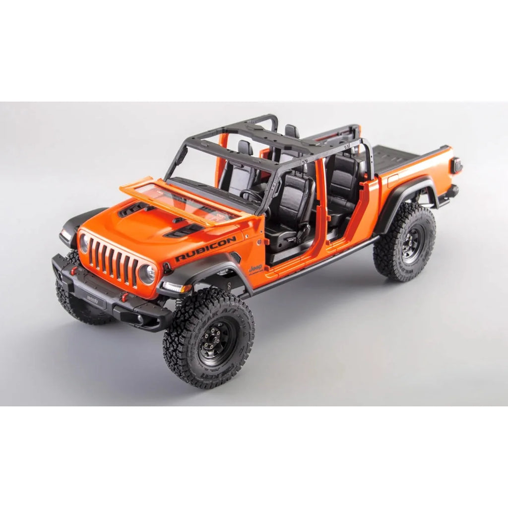 Killerbody Jeep Gladiator Hardbody-Karosserie - Orange KB48844 im Maßstab 1:10 Crawler – Seitenansicht