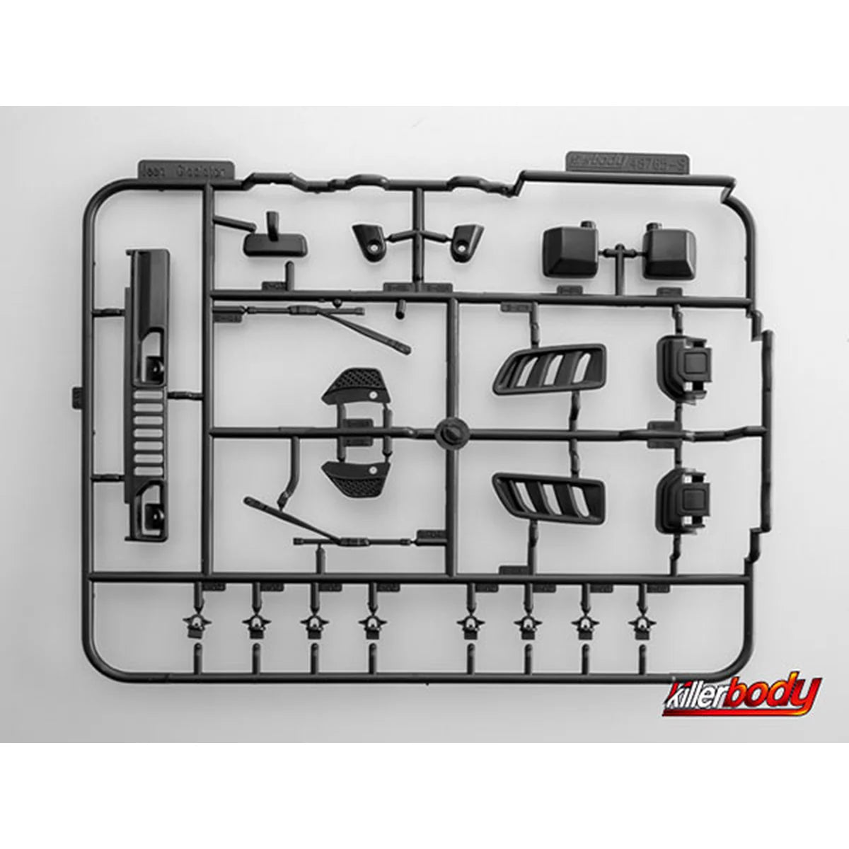 Killerbody Jeep Gladiator Hardbody-Karosserie Teile KB48794 im Maßstab 1:10 Crawler