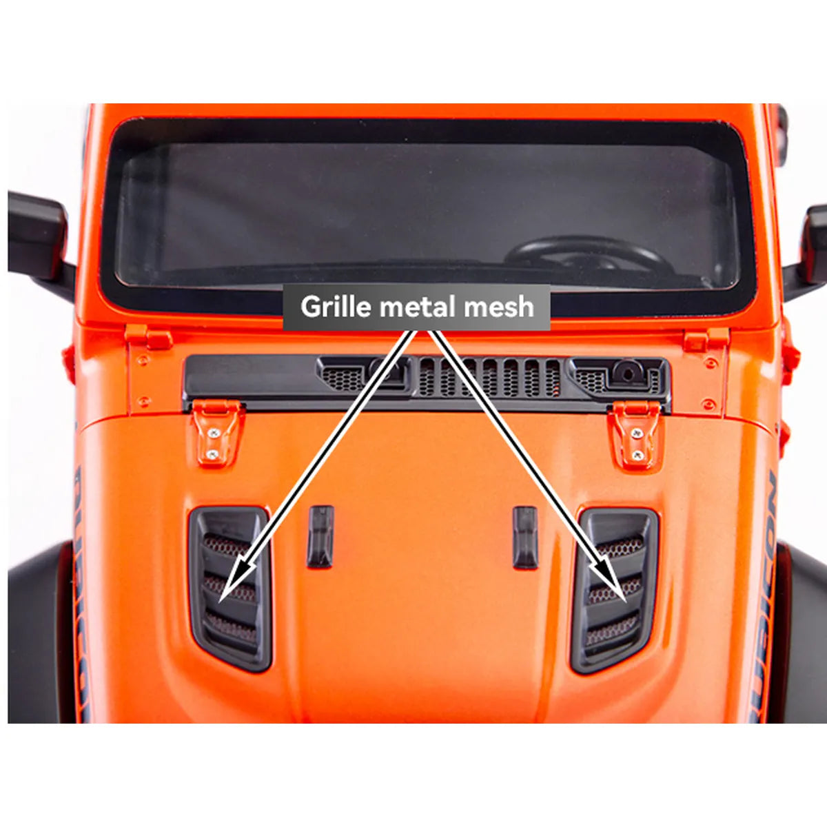 Killerbody Jeep Gladiator Hardbody-Karosserie - weiß DIY KB48765 im Maßstab 1:10 Crawler – Draufsicht