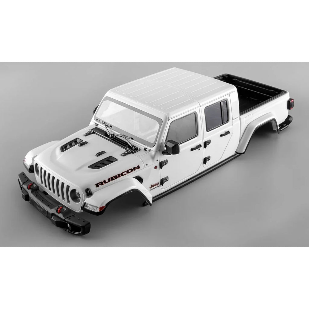 Killerbody Jeep Gladiator Hardbody-Karosserie - weiß DIY KB48765 im Maßstab 1:10 Crawler – Draufsicht