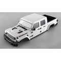 Killerbody Jeep Gladiator Hardbody-Karosserie - weiß DIY KB48765 im Maßstab 1:10 Crawler – Draufsicht