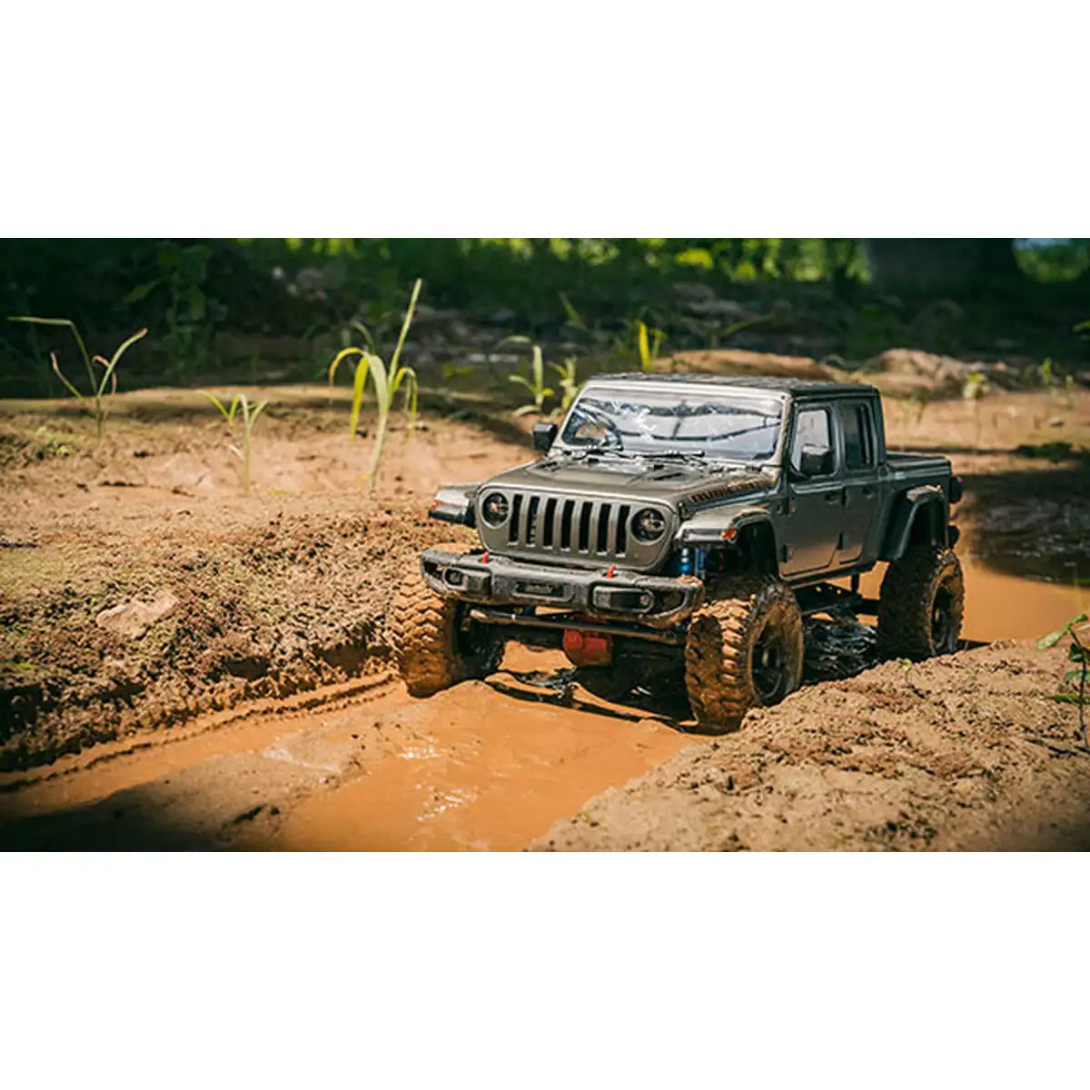 Killerbody Jeep Gladiator Hardbody-Karosserie - weiß DIY KB48765 im Maßstab 1:10 Crawler – Seitenansicht