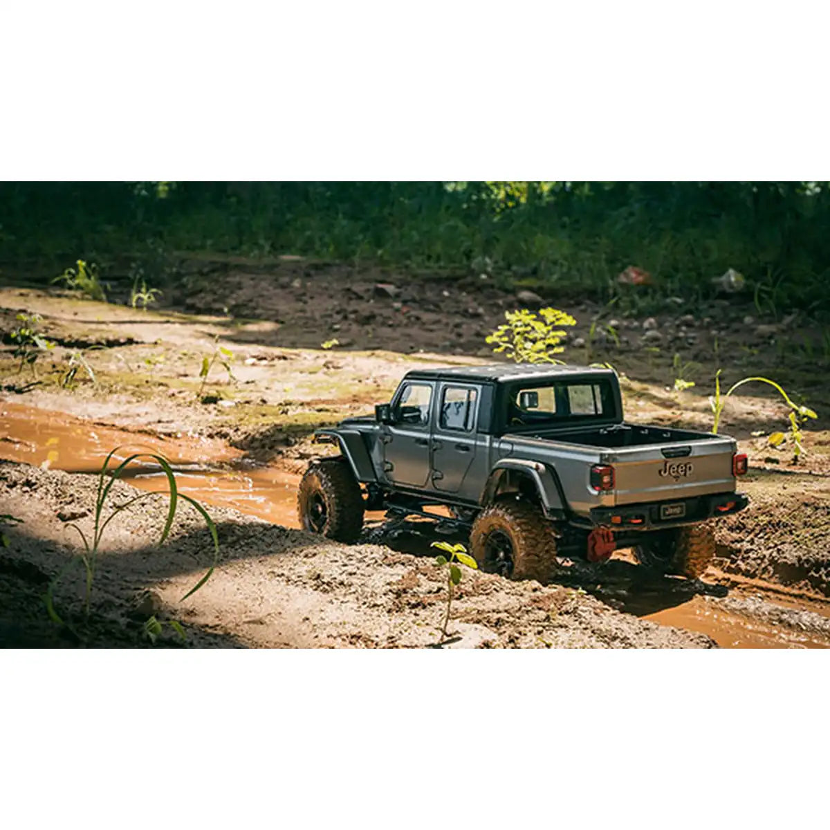 Killerbody Jeep Gladiator Hardbody-Karosserie - weiß DIY KB48765 im Maßstab 1:10 Crawler – Seitenansicht