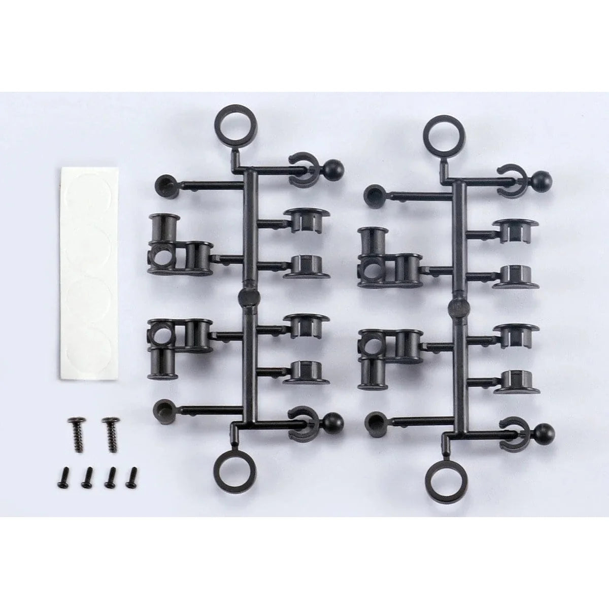 Killerbody Karosseriehalter-Set No-Hole (ohne Bohren) KB48059 Zubehör im Maßstab 1:10 – Lieferumfang und Zubehör
