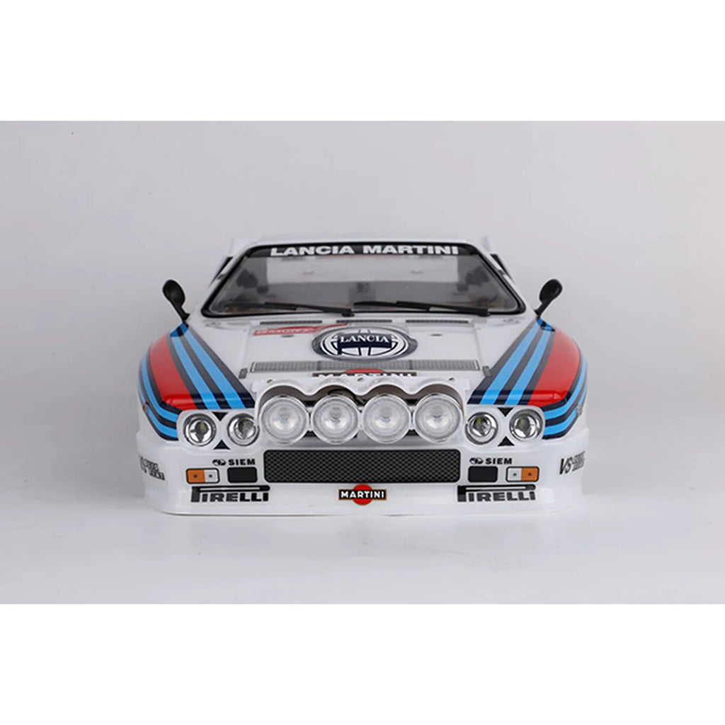 Killerbody Lancia 037 Rally Karosserie lackiert KB48840 im Maßstab 1:10 Rally – Frontansicht