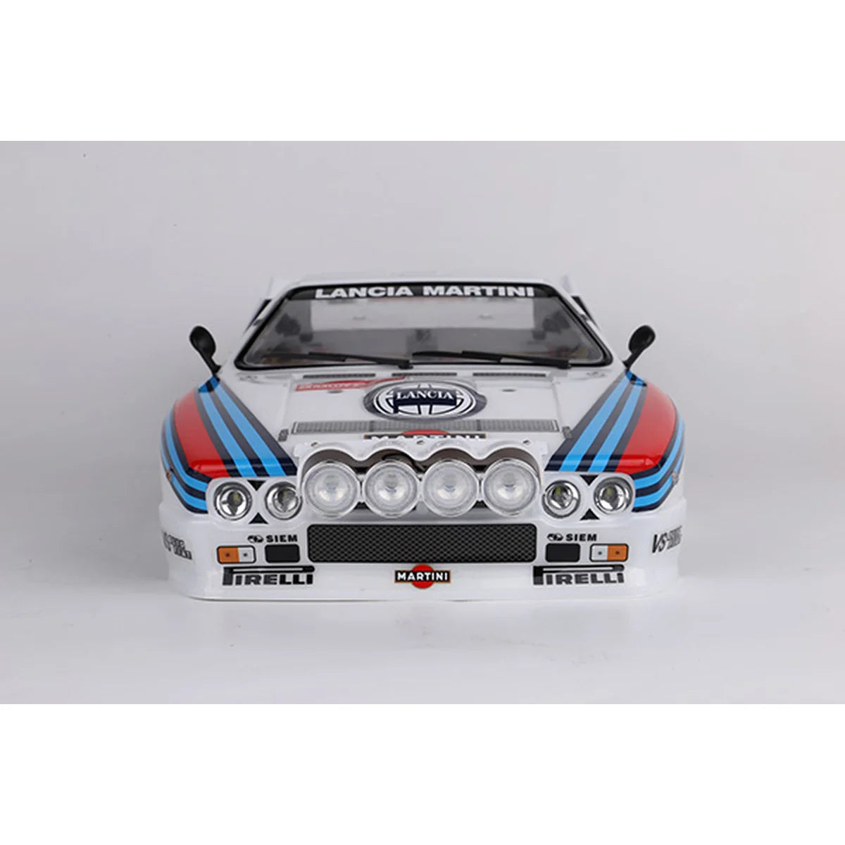 Killerbody Lancia 037 Rally Karosserie lackiert KB48840 im Maßstab 1:10 Rally – Frontansicht