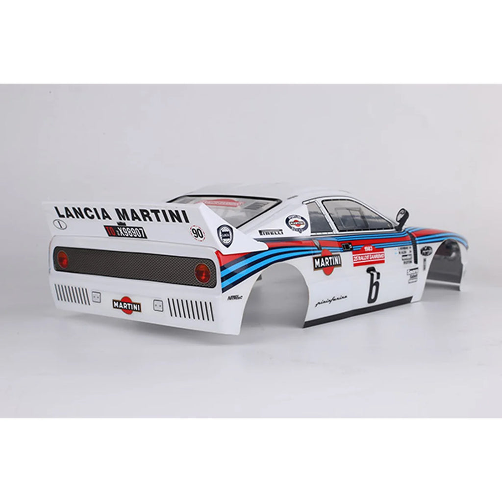Killerbody Lancia 037 Rally Karosserie lackiert KB48840 im Maßstab 1:10 Rally – Rückansicht