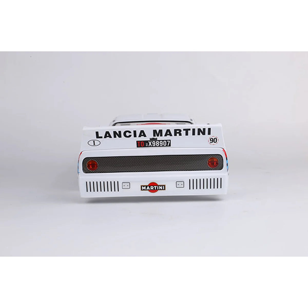 Killerbody Lancia 037 Rally Karosserie lackiert KB48840 im Maßstab 1:10 Rally – Rückansicht