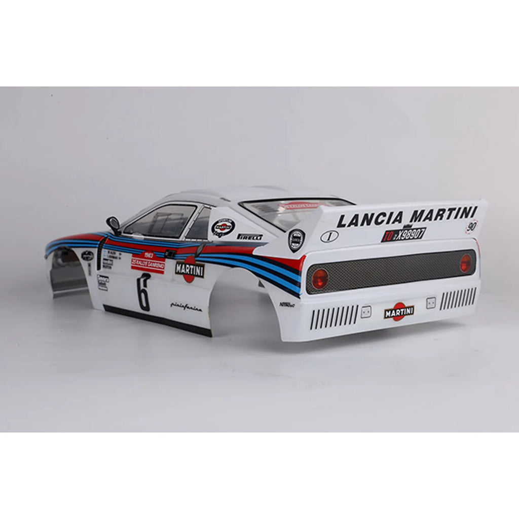 Killerbody Lancia 037 Rally Karosserie lackiert KB48840 im Maßstab 1:10 Rally – Rückansicht