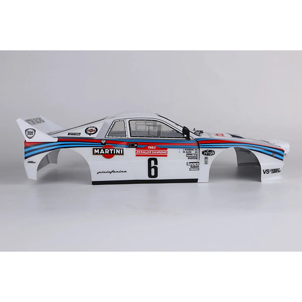 Killerbody Lancia 037 Rally Karosserie lackiert KB48840 im Maßstab 1:10 Rally – Seitenansicht