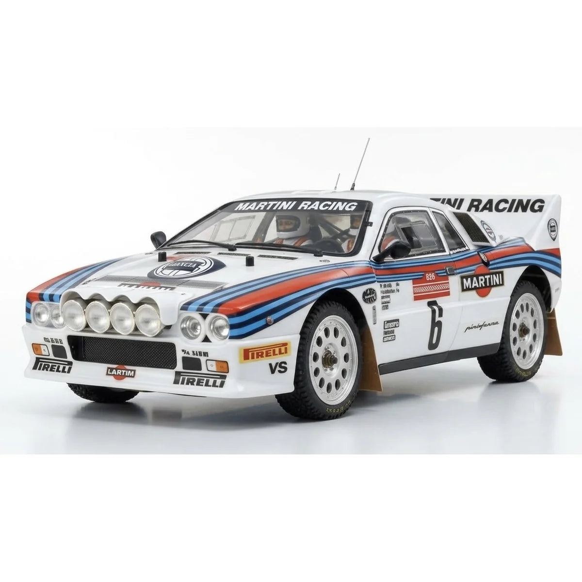 Killerbody Lancia 037 Rally Karosserie lackiert KB48840 im Maßstab 1:10 Rally – Seitenansicht