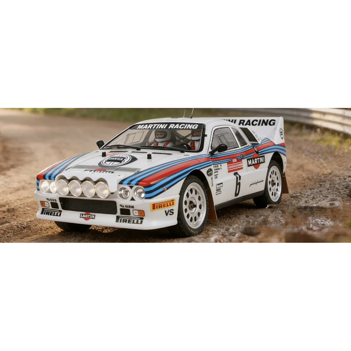 Killerbody Lancia 037 Rally Karosserie lackiert KB48840 im Maßstab 1:10 Rally – Seitenansicht